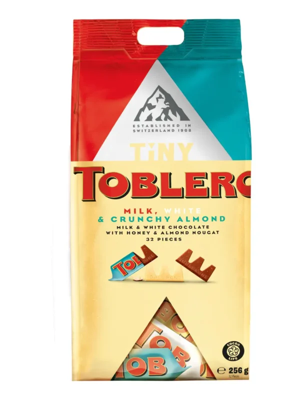 Toblerone Tiny Milk White Crunchy Almonds
