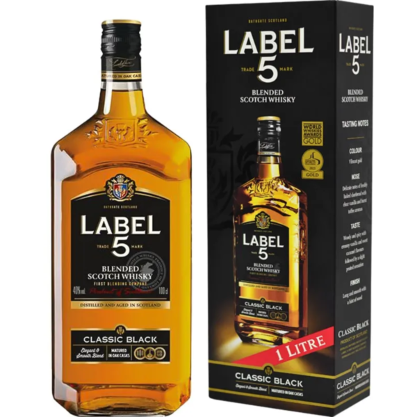 Label 5 Classic Black 1L