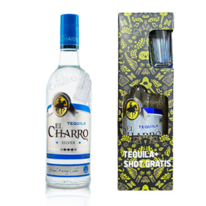 El Charro Silver 750ml + 1 Vaso